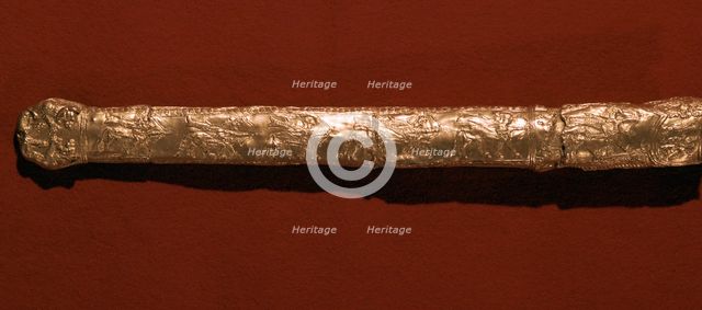 Scythian gold scabbard from Russia, 5th century. Artist: Unknown