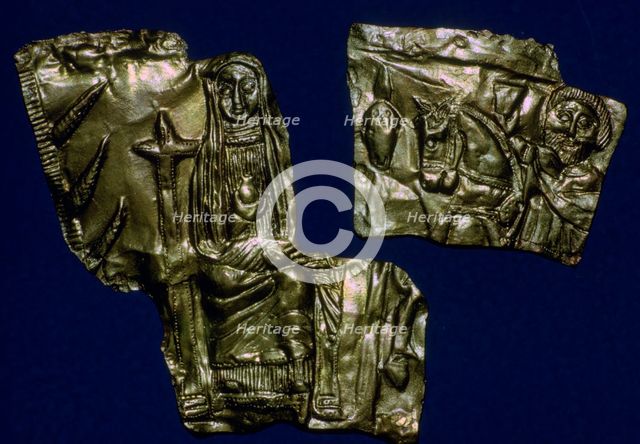 Scythian goldwork from a burial in southern Russia, 7th-2nd century BC. Artist: Unknown