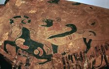 Scythian saddle-cover with applied felt decoration, 5th century BC