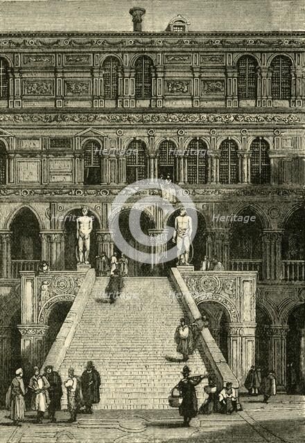 'Scala dei Giganti at the Doge's Palace, Venice', 1890.   Creator: Unknown.