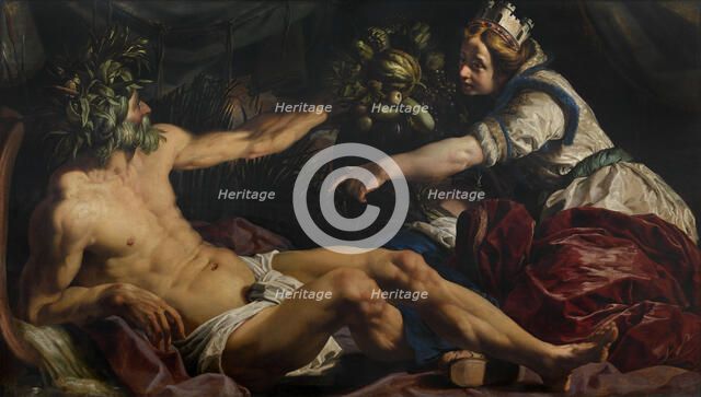 Scaldis and Antverpia (Scheldt and Antwerp), 1609. Creator: Janssens, Abraham (ca. 1573-1632).