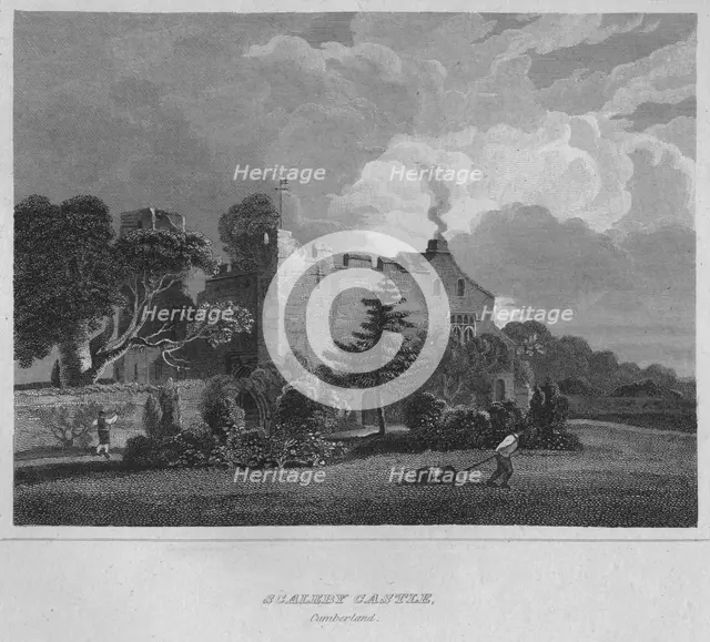 'Scaleby Castle. Cumberland', 1814. Artist: John Greig.