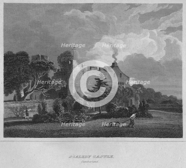 'Scaleby Castle. Cumberland', 1814. Artist: John Greig.