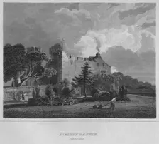 Scaleby Castle. Cumberland 1814. Artist: John Greig