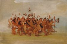 Scalp Dance, Mouth of the Teton River, 1835-1837. Creator: George Catlin