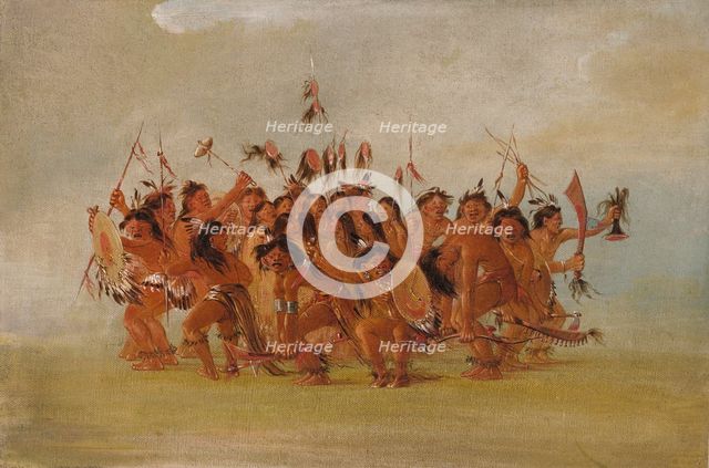 Scalp Dance, Mouth of the Teton River, 1835-1837. Creator: George Catlin.