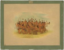 Scalp Dance - Sioux, 1861. Creator: George Catlin