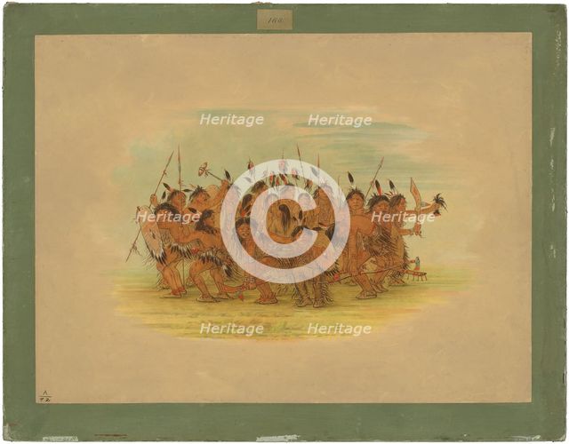 Scalp Dance - Sioux, 1861. Creator: George Catlin.