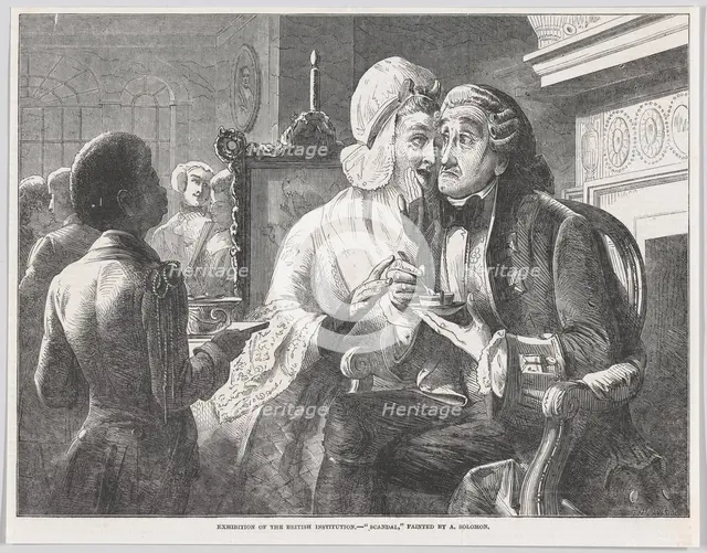 Scandal, from "Illustrated London News", February 15, 1851., February 15, 1851. Creator: Thomas Heaviside.