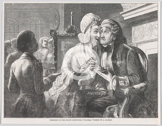 Scandal, from "Illustrated London News", February 15, 1851., February 15, 1851. Creator: Thomas Heaviside.