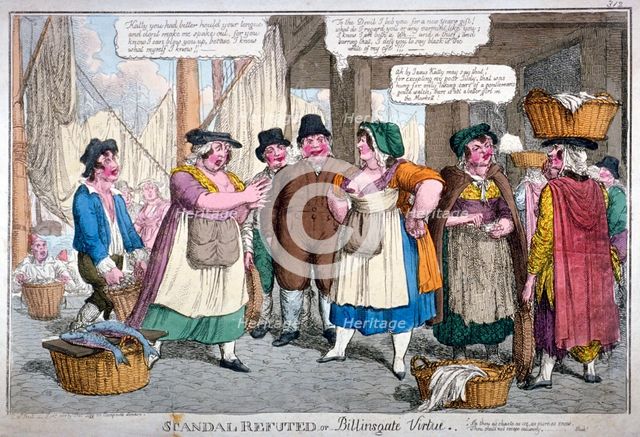 'Scandal refuted, or Billingsgate virtue', 1818. Artist: C Williams