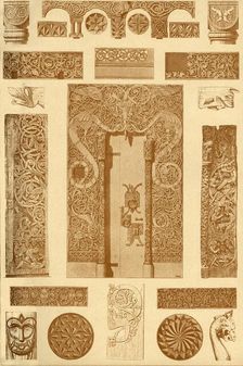 Scandinavian wood-carvings, (1898). Creator: Unknown