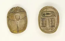 Scarab: Maatkara (Hatshepsut), Egypt, New Kingdom, Dynasty 18, Reign of Hatshepsut (abt 1473... Creator: Unknown