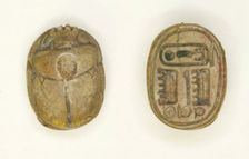 Scarab: Maatkara (Hatshepsut), Egypt, New Kingdom, Dynasty 18, Reign of Hatshepsut (abt 1473... Creator: Unknown