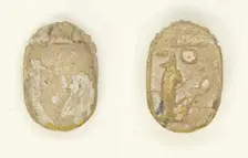 Scarab: Menmaatra (Sety I), Egypt, New Kingdom, Dynasty 19, Reign of Sety I (about 1294-1279 BCE). Creator: Unknown