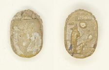 Scarab: Menmaatra (Sety I), Egypt, New Kingdom, Dynasty 19, Reign of Sety I (about 1294-1279 BCE). Creator: Unknown