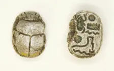 Scarab: Menkheperra (Thutmose III), Egypt, New Kingdom, Ramesside Period, Dynasties 19-20... Creator: Unknown