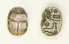 Scarab: Menkheperra (Thutmose III), Egypt, New Kingdom, Ramesside Period, Dynasties 19-20... Creator: Unknown
