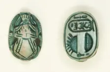 Scarab: Menkheperura (Thutmose IV), Egypt, New Kingdom, Dynasty 18, Reign of Thutmose IV... Creator: Unknown