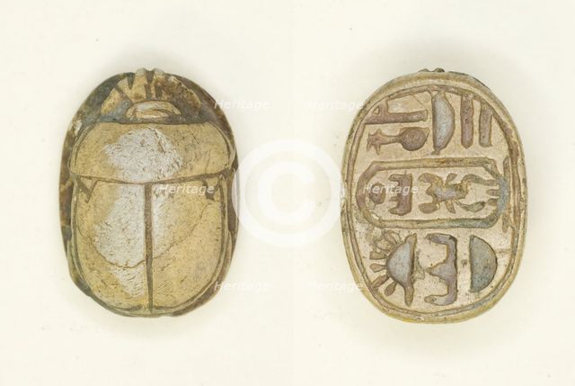 Scarab: Menkheperura (Thutmose IV), Egypt, New Kingdom, Dynasty 18, Reign of Thutmose IV... Creator: Unknown.