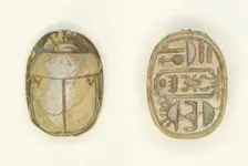 Scarab: Menkheperura (Thutmose IV), Egypt, New Kingdom, Dynasty 18, Reign of Thutmose IV... Creator: Unknown