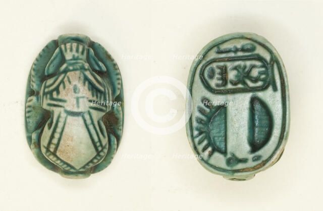 Scarab: Menkheperura (Thutmose IV), Egypt, New Kingdom, Dynasty 18, Reign of Thutmose IV... Creator: Unknown.