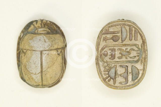 Scarab: Menkheperura (Thutmose IV), Egypt, New Kingdom, Dynasty 18, Reign of Thutmose IV... Creator: Unknown.