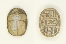 Scarab: Menkheperura (Thutmose IV), Egypt, New Kingdom, Dynasty 18, Reign of Thutmose IV... Creator: Unknown