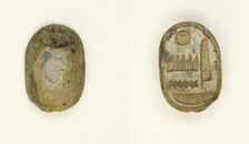 Scarab: Name of Amun-Ra, Egypt, New Kingdom, Dynasties 18-20 (about 1550-1069 BCE). Creator: Unknown
