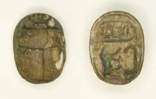Scarab: Nebmaatra (Amenhotep III), Egypt, New Kingdom, Dynasty 18, Reign of Amenhotep IIII... Creator: Unknown