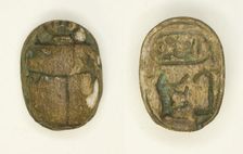 Scarab: Nebmaatra (Amenhotep III), Egypt, New Kingdom, Dynasty 18, Reign of Amenhotep IIII... Creator: Unknown