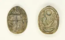 Scarab: Nebmaatra (Amenhotep III), Egypt, New Kingdom, Dynasty 18, Reign of Amenhotep IIII... Creator: Unknown