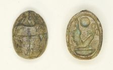 Scarab: Nebmaatra (Amenhotep III), Egypt, New Kingdom, Dynasty 18, Reign of Amenhotep IIII... Creator: Unknown