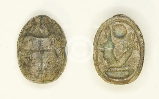 Scarab: Nebmaatra (Amenhotep III), Egypt, New Kingdom, Dynasty 18, Reign of Amenhotep IIII... Creator: Unknown.