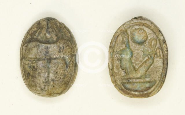 Scarab: Nebmaatra (Amenhotep III), Egypt, New Kingdom, Dynasty 18, Reign of Amenhotep IIII... Creator: Unknown.