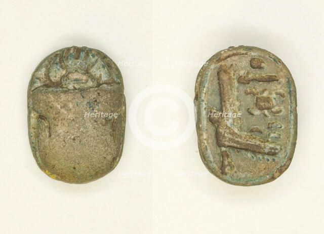 Scarab: Aakheperura (Amenhotep II), Egypt, New Kingdom, Dynasty 18, Reign of Amenhotep II... Creator: Unknown.