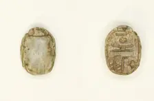 Scarab: Amun-Re, Egypt, New Kingdom-Late Period, Dynasties 18-26 (about 1550-525 BCE). Creator: Unknown