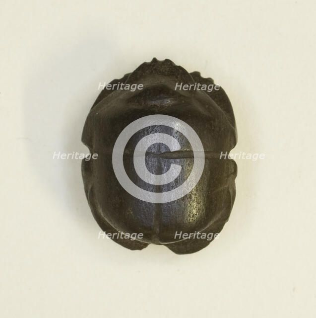 Scarab Amulet, Egypt, Late Period, Dynasty 26 (664-525 BCE). Creator: Unknown.