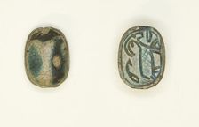 Scarab: Antelope with Foliage Motif, Egypt, Second Intermediate Period, Dynasty 15 (abt 1650-1550 BC Creator: Unknown