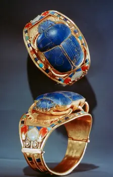 Scarab bracelet from Tutankhamun's tomb, 14th century BC