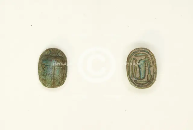 Scarab: Cobra, Egypt, New Kingdom, Ramesside Period, Dynasties 19-20 (about 1295-1096 BCE). Creator: Unknown.
