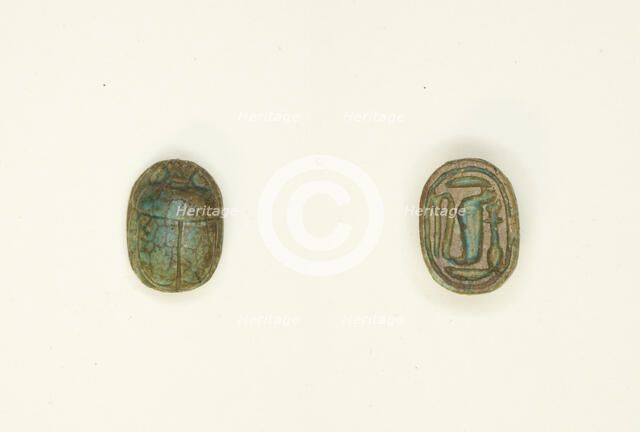 Scarab: Cobra, Egypt, New Kingdom, Ramesside Period, Dynasties 19-20 (about 1295-1096 BCE). Creator: Unknown.
