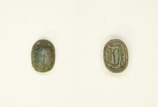 Scarab: Cobra, Egypt, New Kingdom, Ramesside Period, Dynasties 19-20 (about 1295-1096 BCE). Creator: Unknown