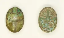 Scarab: Cross Pattern, Egypt, Second Intermediate Period, Dynasty 15 (about 1650-1550 BCE). Creator: Unknown