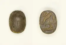 Scarab: Falcon with Antelope, Egypt, Middle Kingdom-New Kingdom, Dynasties 12-18 (abt 2055-1295 BCE) Creator: Unknown