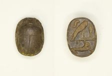 Scarab: Falcon with Antelope, Egypt, Middle Kingdom-New Kingdom, Dynasties 12-18 (abt 2055-1295 BCE) Creator: Unknown