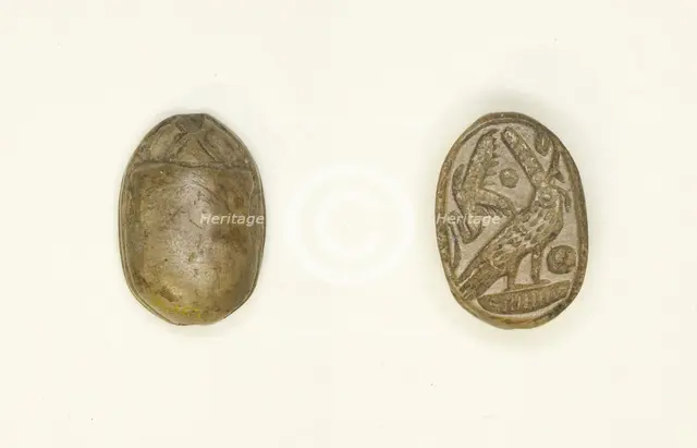 Scarab: Falcon Deity, Egypt, New Kingdom-Third Intermediate Period, Dynasties 19-21... Creator: Unknown.