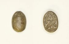 Scarab: Falcon Deity, Egypt, New Kingdom-Third Intermediate Period, Dynasties 19-21... Creator: Unknown