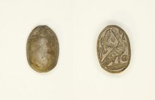 Scarab: Falcon Deity, Egypt, New Kingdom-Third Intermediate Period, Dynasties 19-21... Creator: Unknown