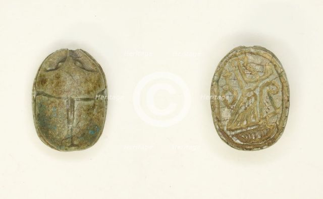 Scarab: Falcon Deity, Egypt, Second Intermediate Period-New Kingdom, Dynasties 15-20... Creator: Unknown.